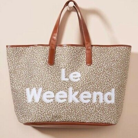 Anthropologie Handbags - Anthropologie Le Weekend Vacation Tote Bag